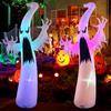 Giant 8.2ft Inflatable Ghost Halloween Decor RGB LED Dimming Outdoor Specter Blow Up Display Weatherproof Haunt