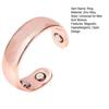 Magnetic Acupressure Ring Zinc Alloy Menopause Ring Hypoallergenic Open Design Ring Promotes Sleep Quality