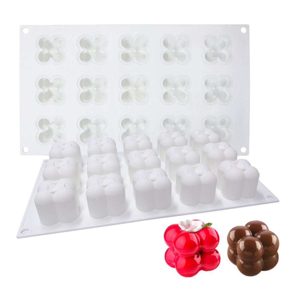 Chocolate Mold 15 Even Small Magic Ball Rubik's Cube Mousse Cake Mold Silicone