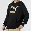 Puma Large Logo Letter Print Casual Hoodie Men Hoodies Black 625822-01