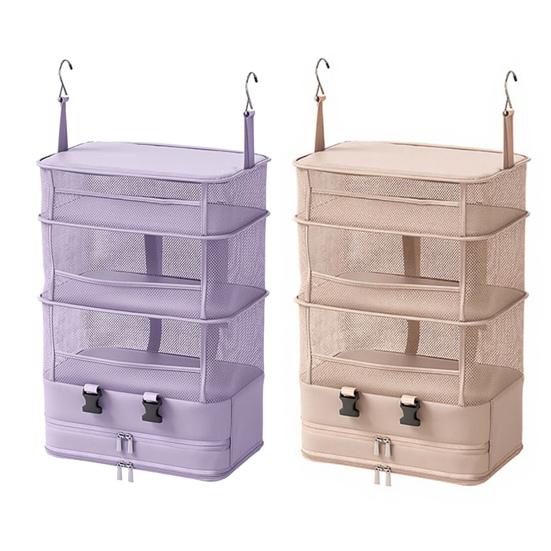 Дорожная сумка для хранения Пятислойная Большая вместимость Складная конструкция Подвесной органайзер Легкий Портативный Подвесной несессер