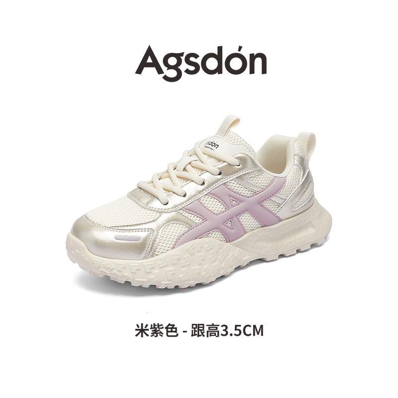 Augustus Dengde training shoes women's 2025 new autumn fashion platform dad shoes lightweight Forrest Gump casual sports shoes