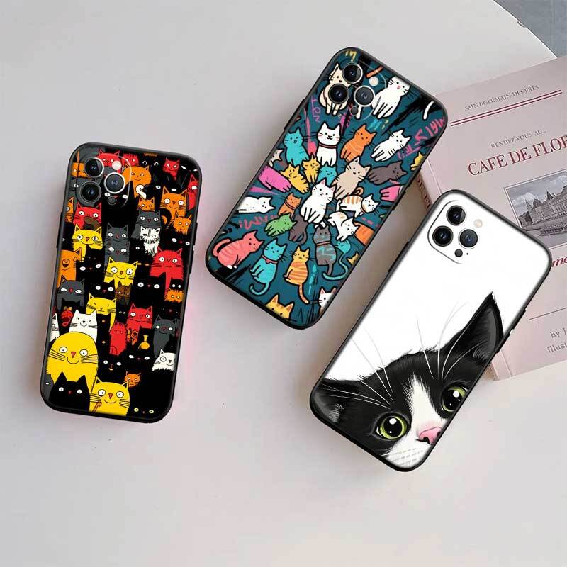 Чехол для телефона с котенком и мяуканьем для Motorola Edge 60 60s 70 G86 G56 G54 E14 G04S G45 G54 G64 X30 X40 X50 S30 S50 Pro Power Tylus