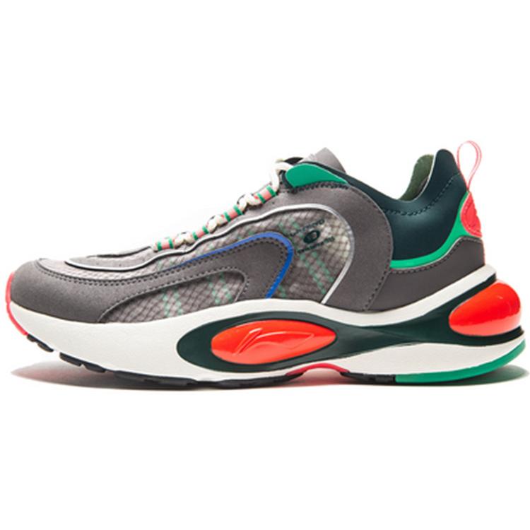 Li Ning V8 Модные нескользящие низкие беговые кроссовки Женские Ротанговый Янтарный ARHP128-3