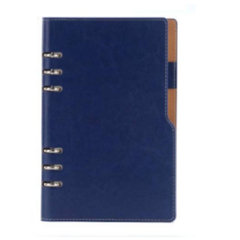 A5 Leather Notebook Writing Pads Daily Planner Binder Hardcover Notebook Office