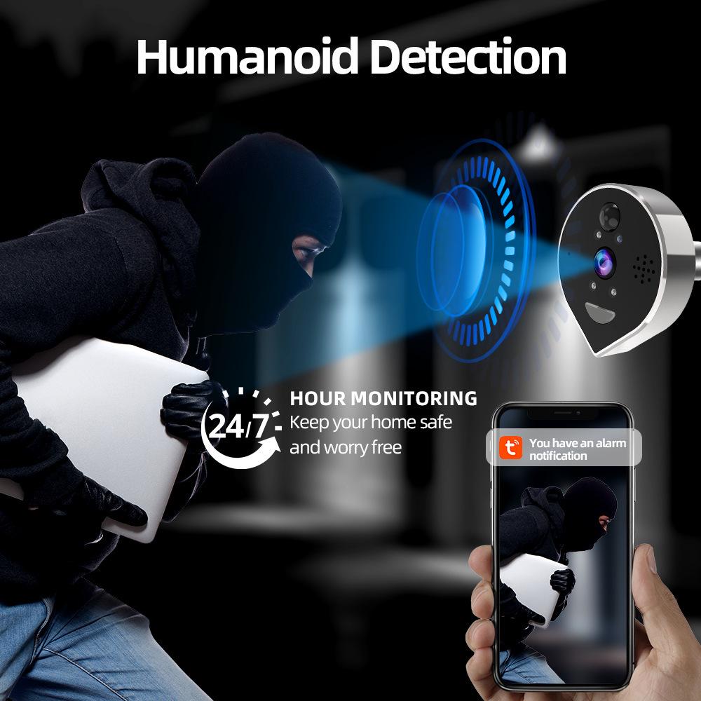 Умный видеодомофон 3 Мп: Электронный глазок с защитой от кражи и удаленным мониторингом