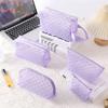 Multifunction Mesh Makeup Bag Heart Transparent Ladies Toiletry Storage Bag