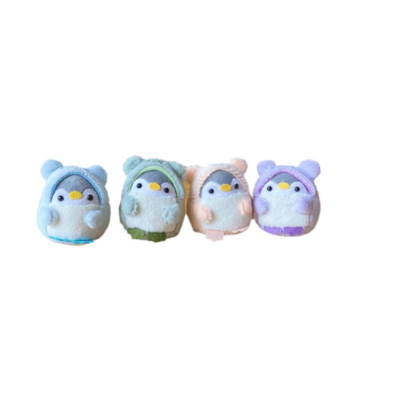 Очаровательный плюшевый кулон-пингвин: Аксессуар для рюкзака в мультяшном стиле