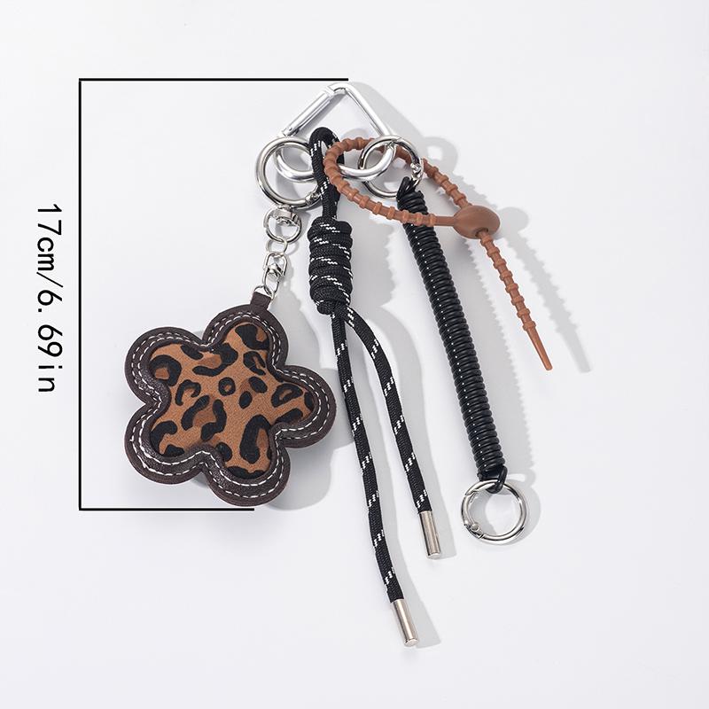 Leopard Print Cute Handbag Pendant Pu Leather Cotton-filled Three-dimensional Fashion Bag Pendant Bags Accessories Spare Parts for Bags