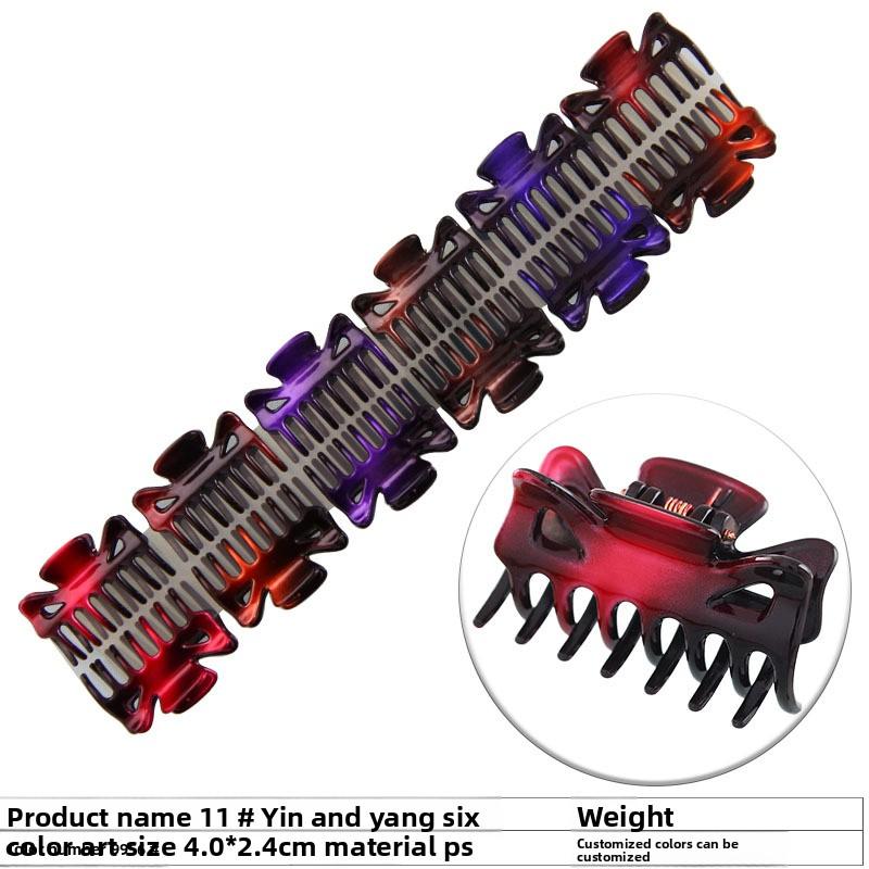 Среднего размера Маленький Зажим 7-зубчатая Заколка для волос Женская Верхняя заколка Зажим-краб для парика