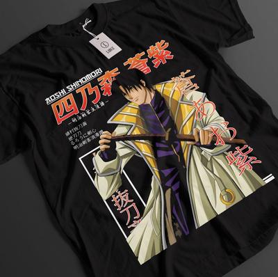 Рубашка Rurouni Kenshin Футболка Aoshi Футболка Kaotu Футболка Battousai Топ Сайто Аниме Футболка