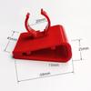 5Pcs Fish Tank Water Pipe Clamps,Water Pipe Fixing Clamps,Hose Clamp Adjustable Aquarium Tool Red Soft Tube Fixture Holders