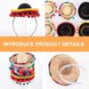 Party Supplies Performance Props Festival Headdress Mexican Hat Sombrero Headbands Hair Hoops