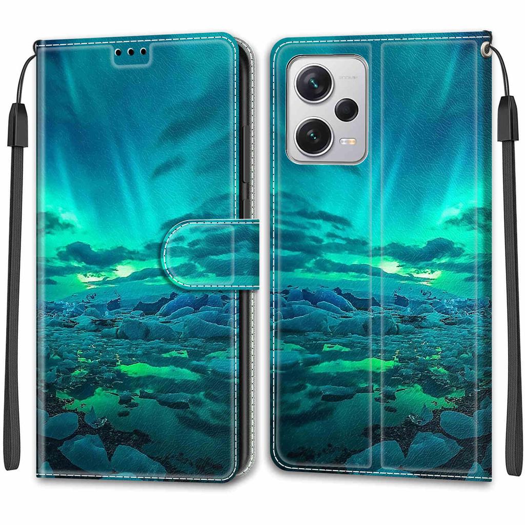 Роскошный окрашенный кожаный чехол для Redmi Note12 Note11 Note10 Note9 Note8T Защитный чехол-книжка для Redmi 10C K40S 9A 9C 10A 6A 7A Redmi10