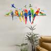 Wall Sticker Realistic Birds Parrot Butterfly Colorful Self-adhesive Waterproof Removeable Great Stickiness