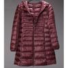 Plus Long Down Jacket Women Winter Ultra Light Down Jacket Women with Hooded Down Coat Female Big Size Coats