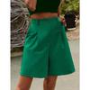 Шорты до колена, женские повседневные шорты-бермуды Damen, эластичные шорты Weites Bein, шорты Knie Sommer Mit Taschen