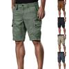 Men's Casual Color Outdoors Pocket Beach Work Trouser Cargo Shorts Pant