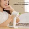 Compact 25-Year Handheld Cooling Fan with Ice Pack & Carabiner for Portable Outdoor Use