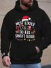 Men's Hoodie, Humorously Hinting That They Are the Most Likely Candidates To Fix Santa's Sleigh. This Stylish Streetwear Is Perfec