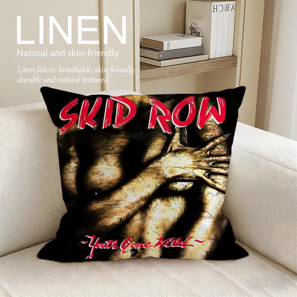 Music Skid Row Cushion Cover Pillowcase Set Pcs x x Breathable Washable Sofa Cushion Cover