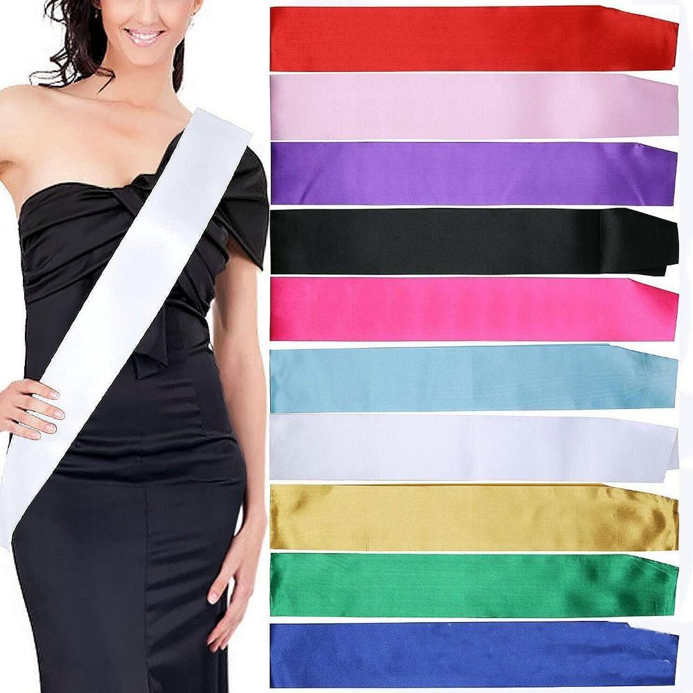 Decorations Prom Queen Sash Personalized Groom Sash NEW Blank Sash  Bachelorette Party