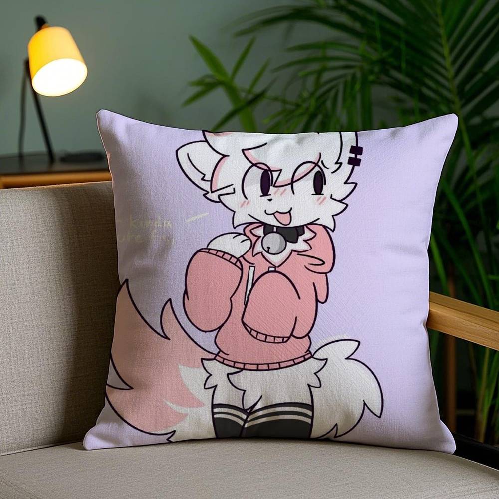 B-Boykisser Глупый Кот Милая Наволочка Защита от пылевых клещей Невидимая молния Диван Кровать