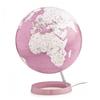 White and Coral Designer Illuminated Globe - ATMOSPHERE - Ø 30 Cm - PMMA and Polycarbonate - Indoor