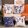New Oil Lamp Decorative Pillow Case Home Seat Cushion Linen Stain-resistant Moon Print Sofa Pillow