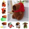 Cartoon Capybara Headgear Capybara Doll Multicolor Fluffty Animal Doll  Birthday Gift