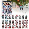 2024 Advent Countdown Calendar Panda, 24 Days Of Christmas Vacation Advent Calendar Pendant,Christmas Collectible Set Christmas