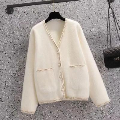 Пальто для женщин Хлопок Весна Осень Повседневное Оверсайз Водонепроницаемое Модное Вязаное Куртка Ароматный Ветер