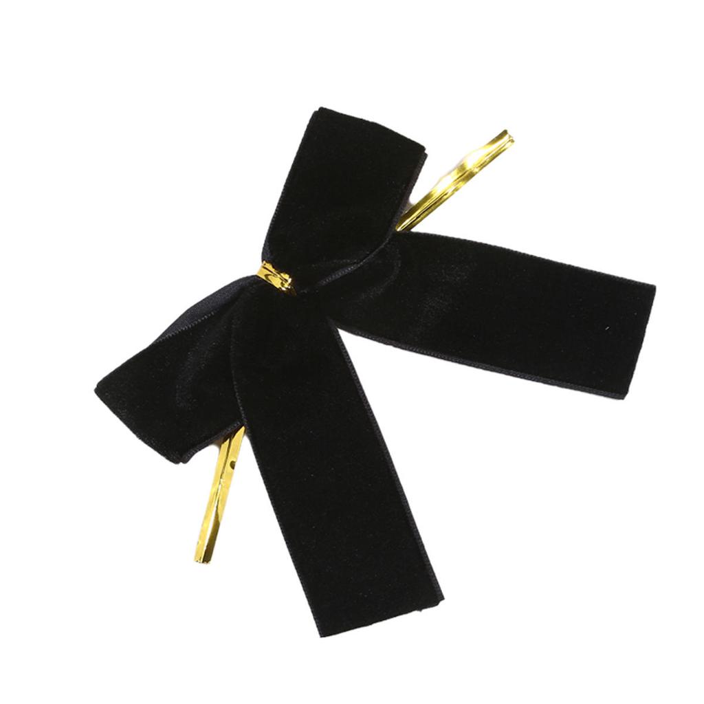 12pcs Small Velvet Bow Christmas Tree Decoration Soft Bowknot Hanging Enhances Holiday Atmosphere for DIY Use for Christmas Party Family Wedding