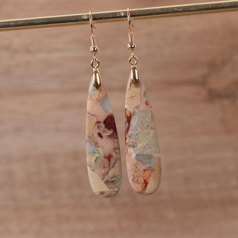 Серьги-слезы Shoushan Jasper для женщин, модные, смелые, выразительные серьги