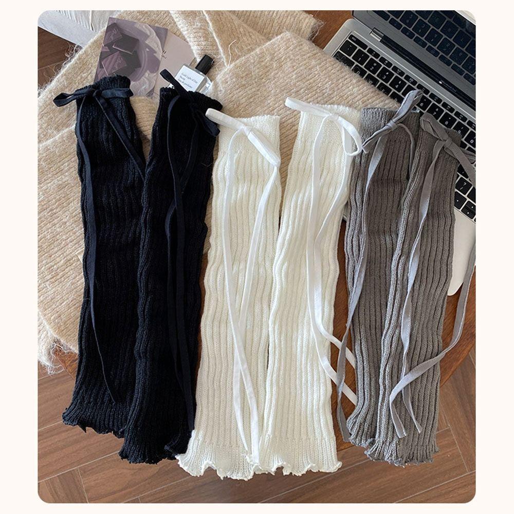 Эластичные чехлы на ноги Вязаные носки в стиле Лолиты Корейский стиль Детские кружевные гетры Зимний сезон