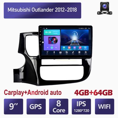 Автомобильный радиоприемник Android Auto для Mitsubishi Outlander 2012-2018, мультимедийный плеер, GPS-навигация, стерео Carplay HU 4 + 64 ГБ