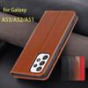 Роскошный кошелек из натуральной кожи чехол для Samsung Galaxy A53 A52 A52s 5G A51 A50 A50s флип-чехол сумки Capa Fundas Coque Business