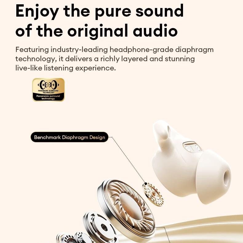 Оригинальные беспроводные Bluetooth 6.0 наушники Lenovo LE261 Sleep Earbuds для сна, HD-звонки, Hi-Fi звук, музыкальные наушники, подарки, 25 часов работы от аккумулятора, TWS, наушники с ENC