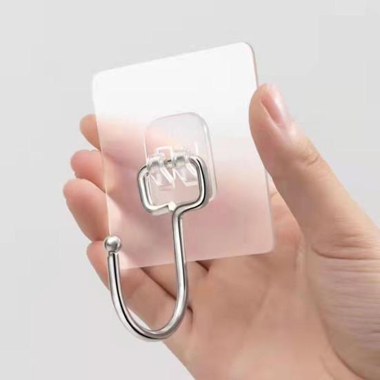 50 шт. крючков без пробивки самоклеящиеся противоскользящие отличная липкость бесследное удаление легко устанавливается на плитку стекло дерево водонепроницаемый ванная кухня