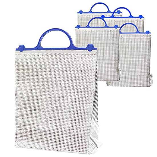 Сумка-холодильник 2л x 3 6л Алюминиевая Эко-сумка Алюминиевая сумка Термосумка-холодильник для активного отдыха на природе Спортивный день Прибл. Серебро. (5)