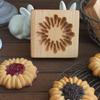 Резные формы для печенья с джемом Рельефные формы для печенья Бытовая деревянная формочка для печенья Пекарня