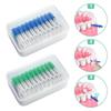 160pcs/box Gum Massage Dental Floss Pick Tooth Gap Teeth Cleaner Silicagel Interdental brush  Unisex
