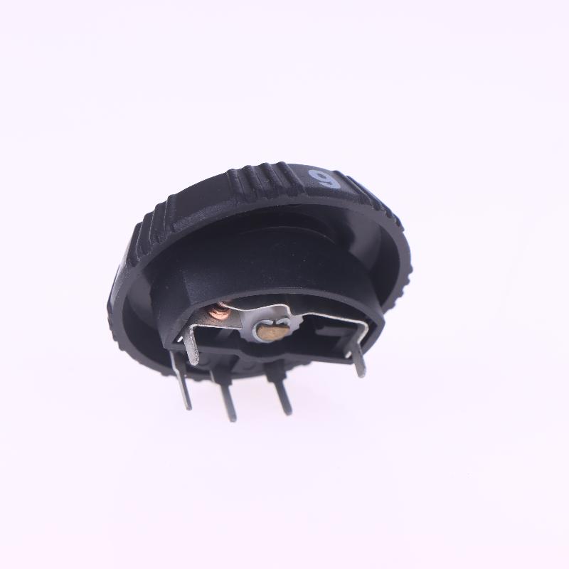 1 шт. WH28-5-B503 Черный 1-6 Поворотный потенциометр 50K с переключателем Один оборот до 10 передач