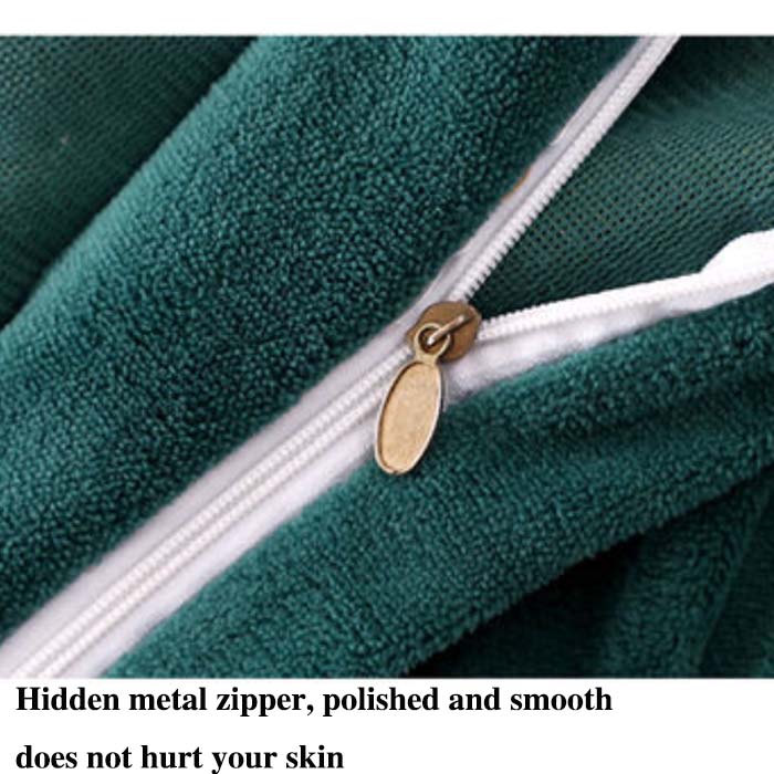 Толстый молочный бархат, четырехсекционная юбка-кровать, пододеяльник, наволочка, плюс бархатный теплый двусторонний пододеяльник, комплект постельного белья