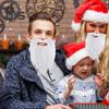 Santa Beard Costume White Fake Beard Christmas Santa Claus Gnome Cosplay Beard Party Dress-up Accessory for Adults And Teens