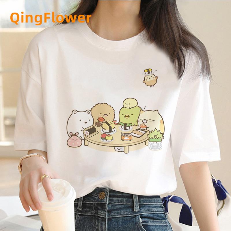 Футболка Sumikko Gurashi Унисекс дизайнерская уличная одежда для мальчиков смешная одежда