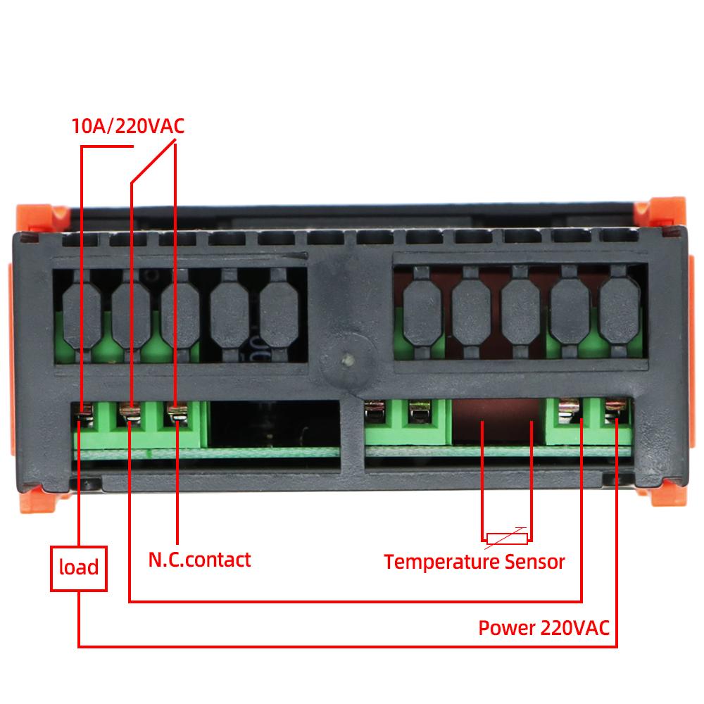 Мини-контроллер температуры STC-200 AC220V Микрокомпьютерный цифровой термостат Контроллер нагрева и охлаждения Измерение температуры