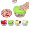 Hand Chopper Multifunction Mincer Slicer Shredder Kitchen Gadgets Garlic Onion Slicer Cutter Manual Rope Food Processor