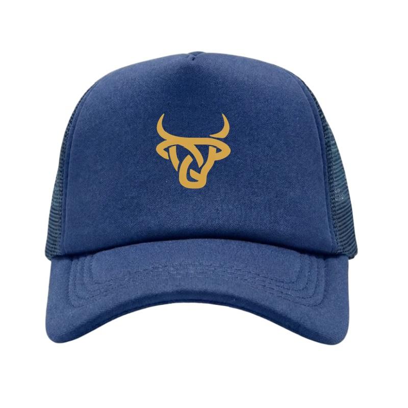 Регулируемая бейсболка с принтом золотой головы быка, классическая кепка Snapback, кепка для папы, дышащая сетчатая кепка, кепка для гольфа, рыбалки, активного отдыха, от солнца