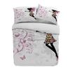 Forest Fairy Flower Butterfly Girl Duvet Cover With Pillow Case Custom 3pcs Bedding Set Quilt Cover Double Bed Home Textile